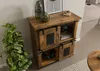 MASSIVMOEBEL24 Highboard Mango / Altholz 90x45x100 natur Produktbild-Vorschau 2