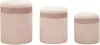 Pouf con contenitore 3 pezzi cm ø 40x49-35x42-31x38 Anteprima dell’immagine prodotto 1