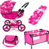 Bayer Design 12749AB Puppenwagen Cosy Set mit Bett, Kissen, Produktbild-Vorschau 1