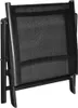 Tabouret de pied pliable Noir Aluminium et Textilène Voir les images du produit 4
