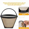 2 Stück goldene Kaffeefilter aus Edelstahl 304, 10 cm, 100 Produktbild-Vorschau 3