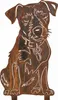 Edelrost Jack Russell Terrier - Rost Deko Hund Rostfigur Produktbild-Vorschau 1