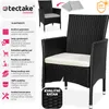 TecTake 404549, Černá, Béžová, 2 sedadlo/sedadel, Dospělí a Náhled obrázku produktu 3