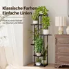 Bamworld Blumenständer Schwarz, Metall Pflanzenständer Produktbild-Vorschau 6