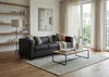 3er Sofa Lille  Leder, schwarz Produktbild-Vorschau 3