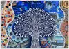 Leinwandbild baum des lebens 90x60 cm Feeby blau wandbild Produktbild-Vorschau 3