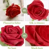 12 Stück Rot Künstliche Rosen, Künstliche Flanellblumen, Produktbild-Vorschau 3