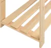 A close-up view of the wooden slats of a shelf unit. Náhled obrázku produktu