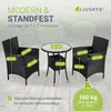 Juskys Polyrattan Balkon Set Bayamo 2 Personen – Tisch mit Produktbild-Vorschau 6