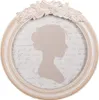 Clayre & Eef Cadre photo Ø 13 cm Beige Plastique Voir les images du produit 1