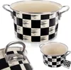 Emaillierter Topf SCHACHBRETT 22 cm, 4 l Produktbild-Vorschau 6
