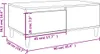vidaXL Konferenčný stolík biely 90x50x36,5 cm odvodený Náhľad obrázku produktu 7