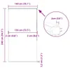 vidaXL Sprchová roleta s kazetou 140x240 cm Šírka látky 136 Náhľad obrázku produktu 6