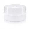 A white microwave sterilizer with a clear lid, shown from a front-side angle on a white background. Anteprima dell’immagine prodotto