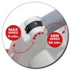 Close-up of a speed dial and indicator lights on a power tool. Produktbild-Vorschau