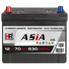 A car battery with its label visible. Produktbild-Vorschau