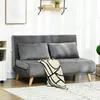 HOMCOM Schlafsofa 2-Sitzer Sofa mit Bettfunktion, Klappsofa Produktbild-Vorschau 2