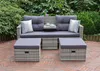 Garden Pleasure Loungesofa Valetta, hellgrau Kunststoff, Produktbild-Vorschau 7