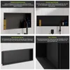 DIY Duschnische 90x30cm Edelstahl Schwarz rahmenlos Produktbild-Vorschau 6