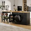 Ausziehbarer Bartisch (120-200 cm) mit Schublade & Produktbild-Vorschau 4