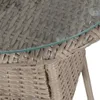 vidaXL 3-tlg. Bistro-Set mit Kissen Poly Rattan Braun Produktbild-Vorschau 3
