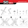 SOTECH Tischgestell SPIDER 1500 x 780 x 710 mm – schwarz, Produktbild-Vorschau 6