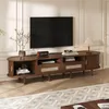 Merax Ovaler TV-Schrank mit 2 Schubladen und 2 Produktbild-Vorschau 4