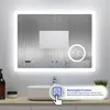 AICA LED Wandspiegel 100x60cm Touchschalter Beschlagfrei Produktbild-Vorschau 3