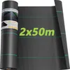 Iropro 100m² de non-tissé anti-mauvaises herbes pour le Voir les images du produit 1