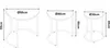 Set de 3 tables 'Bornholm' en marbre, blanc Voir les images du produit 7