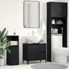 vidaXL Badkamerkast, zwart, eikenlook, 65 x 33 x 60 cm Productafbeelding-voorbeeld 2