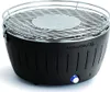 A black LotusGrill XL charcoal grill is shown against a white background. Náhled obrázku produktu