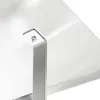 Close-up of a metal bracket attached to a white surface. Voir les images du produit