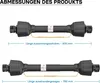 Wał PTO T5 600mm 620Nm 540rpm, wał PTO, 54kW (74hp), 2x 1 Podgląd zdjęcia produktu 7