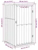 vidaXL Gerätehaus Anthrazit 88x89x161 cm Verzinkter Stahl Produktbild-Vorschau 7