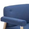 Design 2-Sitzer-Sofa Stoff Blau, Schlafsofas 2024 Neu Produktbild-Vorschau 6