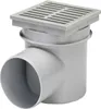 ACO Haus- und Hofablauf  150 x 150 mm, grau, DN110, Ablauf Produktbild-Vorschau 1