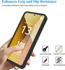 A hand holding a smartphone with a protective case, showcasing its features. Produktbild-Vorschau