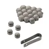 20x Radschraube Kappen 17mm Diebstahlhemmend Grau für MAZDA Produktbild-Vorschau 2