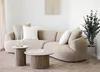 Couchtisch >Athens< in weiss / Dunkelbraun, Keramik, Voir les images du produit 2