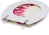 A toilet seat with a floral design. Náhľad obrázku produktu