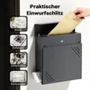 Poštová schránka Wiltec antracit V63 z ocele 37 x 11 x 37 Náhľad obrázku produktu 13