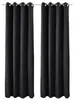Beautissu 2er Set Thermovorhang Gardine Schwarz Amelie TO, Produktbild-Vorschau 1