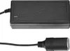 A black AC/DC voltage converter adapter with a cord and a car cigarette lighter plug. Produktbild-Vorschau
