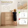 HOMCOM Sideboard, Kommode mit 6 Schubladen, 100 cm Produktbild-Vorschau 6