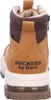 Rear view of a brown and tan boot. Produktbild-Vorschau