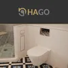 HAGO24 WC Modul Edelstahl Schwarz Schlitz Einbauschrank Produktbild-Vorschau 7