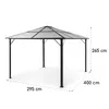Blumfeldt Pavillon 3x4m, Rostfreier Aluminium-Pavillon mit Produktbild-Vorschau 9