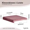 Sitzkissen / Klemmkissen Samt SORRISO mit 1 Leiste weich Produktbild-Vorschau 2