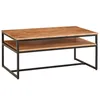FineBuy Couchtisch 100x60x45 cm Holz Massiv Wohnzimmertisch Produktbild-Vorschau 6
